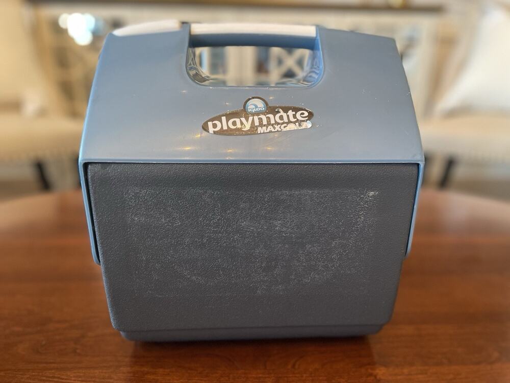 Igloo Play Mate Cooler Blue Rare Made Houston TX USA Vintage